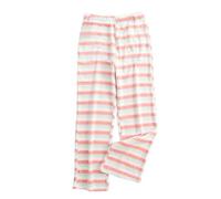 Generisch Pantaloni da pigiama da donna in flanella, da donna, a righe, in flanella, morbidi, comodi, per la casa, per l'autunno, l'inverno, la casa, i pantaloni più spessi e caldi, in peluche casual