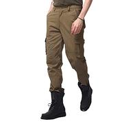 Generisch Pantaloni da uomo casual di colore esterno stabile dritto tute uomo sciolto tasca pantaloni da uomo, giallo., 3XL