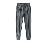 Generisch Pantaloni da uomo, unisex, elasticizzati, ad asciugatura rapida, casual, per il tempo libero, con elastico in vita, per un comfort attivo, grigio scuro, 4XL