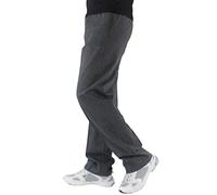Generisch Pantaloni dritti casual da uomo con taglio largo, alla moda, per giornate fredde, versatili e dal design alla moda, grigio scuro, L