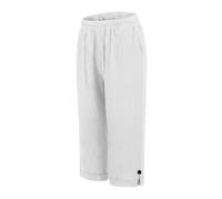 Generisch Pantaloni estivi da donna, leggeri, comodi, per il tempo libero, ariosi, dritti, in vita elastica, palazzo, con tasche, casual, alla moda, per vacanze, spiaggia, vita quotidiana, bianco, 3XL