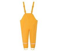 Generisch Pantaloni impermeabili per bambini con bretelle e riflettenti, per ragazzi e ragazze, antivento, traspiranti, comodi, per la scuola, per attività all'aperto, 92-140, Giallo #2., 5-6 Jahre