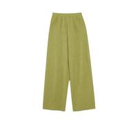 Generisch Pantaloni lunghi da notte da donna, invernali, in flanella, in pile, elasticizzati, a gamba larga, comodi, per il tempo libero, per l'inverno, la casa, verde, M