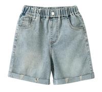 Generisch Pantaloni per bambini leggeri e portatili 2026 per ragazze, comodi pantaloni di tutti i giorni per bambine, Blu, 7-8 Anni