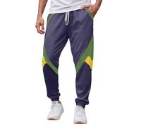 Generisch Pantaloni per il tempo libero, da uomo, leggeri, elasticizzati, in vita, traspiranti, per attività all'aria aperta, softshell, Lilla, XL