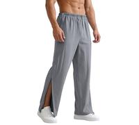 Generisch Pantaloni terapeutici per il tempo libero da uomo con facile da indossare per promuovere il benessere fisico dopo trattamenti medici, grigio., L