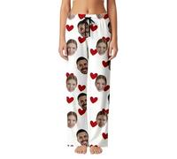 Generisch Pantaloni unisex per il tempo libero con elastico morbido e confortevole, ideali per rilassarsi a casa, bianco, 3XL