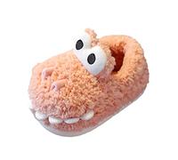 Generisch Pantofole 27 largo cotone pantofole carino capelli pantofole casa calda per bambini scarpe di cotone pantofole invernali 32 fuoco, Colore: rosso, 28 EU