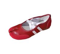 Generisch Pantofole alla moda, comode, in tinta unita, con punta divisa, ideali per l'uso quotidiano, Colore: rosso, 39 EU