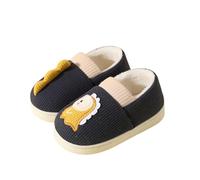 Generisch Pantofole bambina invernali calde soffici per interni ed esterni design dinosauro accoglienti comode per bambini piccoli ragazze e ragazzi, Blu marino, 33.5 EU