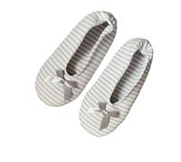 Generisch Pantofole calde e morbide scarpe da balletto, antiscivolo, lavabili, ballerine, in cotone, per interni