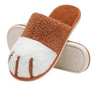 Generisch Pantofole comode unisex invernali da uomo e da donna, in cotone caldo, per la casa, antiscivolo, carine, con caricatura, scarpe piatte in cotone per ragazze, ospiti, per interni ed esterni