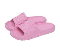 Generisch Pantofole da doccia da donna, colore bianco, scarpe estive da donna, comode, larghe, con suola morbida, tinta unita, con piedini comodi, casual, per l'uso quotidiano, traspiranti, belle