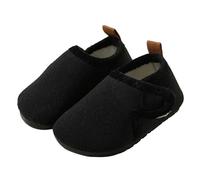 Generisch Pantofole da donna 39 ragazzi in cotone Comfy House Slippers Bedroom Slippers Winter Warm Indoor Shoes Baby Girl, Nero , 26 EU