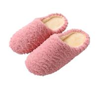Generisch Pantofole da donna autunno/inverno muto, fondo morbido, comode, in peluche, calde, antiscivolo, per il tempo libero, per la casa e gli interni, Rosso anguria., 39 EU