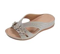 Generisch Pantofole da donna con plateau, sandali e scivoli da donna eleganti open toe Slippers Arch Support Sandali da spiaggia ortopedici da bagno con suole morbide sandali estivi per attività