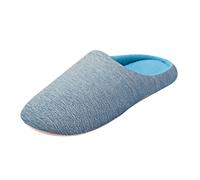 Generisch Pantofole da donna eleganti - Pantofole invernali da donna, tinta unita, comode e invernali, per il tempo libero, alla moda, per interni ed esterni, Celeste., 40/41 EU