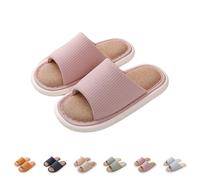 Generisch Pantofole da donna in feltro, aperte, comode pantofole in feltro, in tinta unita, per minimalista, Colore: rosa., 41 EU