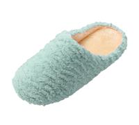 Generisch Pantofole da donna in peluche, da donna, invernali, chiuse, morbide, mute, per la casa, per coppia d'amore, antiscivolo, comode pantofole in feltro, verde, 44 EU