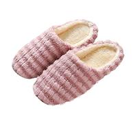 Generisch Pantofole da donna, morbide, calde, antiscivolo, con fondo muto, in peluche, per interni, per il tempo libero, invernali, in feltro, a, 41 EU