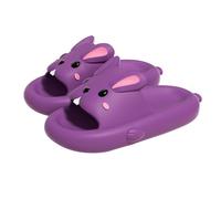 Generisch Pantofole da donna per interni ed esterni, con bagno, antiscivolo, carine, per genitori, figli, per esterni, sensazione di battistrada, morbidi per bambini, pantofole da donna, Lilla, 40 EU