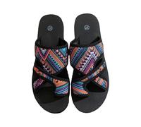 Generisch Pantofole da donna, sandali piatti di alta qualità, sandali da donna, con plateau, morbidi slipper, portatili, comode e leggere, da spiaggia, Lilla, 37 EU