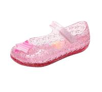 Generisch Pantofole da principessa Jelly Mary Jane, per feste di danza, cosplay, per bambini, comode suola morbida antiscivolo, Colore: rosso, 27.5 EU
