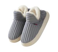 Generisch Pantofole da uomo e da donna, con suola antiscivolo, grigio., 44/45 EU