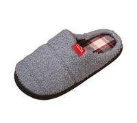 Generisch Pantofole in feltro da uomo e da donna con lo stesso tacco J e On da donna, morbide e calde con memory foam natalizio, grigio., 39 EU