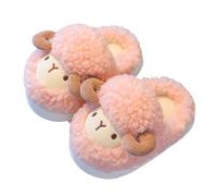 Generisch Pantofole invernali Autumn And Winter Fashion Comfortable Cute Sheep Warm Indoor Non Slippers Invernali Taglia 40 Donna, Colore: rosa., 32 EU