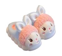 Generisch Pantofole invernali per bambini, con calda imbottitura, rinforzate, antiscivolo, con suola morbida, per bambini, accoglienti, per interni, per bambini dai 4 ai 14 anni, 03 rosa., 33.5 EU