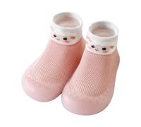 Generisch Pantofole per bambini e bambine, per il tempo libero, con stampe cartoni animati, in rete, con fondo morbido, traspiranti, scarpe sportive, Colore: rosa., 20 EU