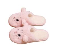 Generisch Pantofole per gatti carine e comode da donna - scarpe invernali da donna giallo 42, Colore: rosa., 44 EU