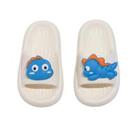 Generisch Pantofole ragazzo, comode scarpe per attività all'aperto, con stampa di dinosauri, adatte per bambini dai 2 ai 12 anni, materiale EVA morbido e resistente, Blu, 31 EU