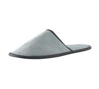 Generisch Pantofole usa e getta da donna e uomo, scarpe basse per il tempo libero, antiscivolo, unisex, con suola morbida, per hotel, pensioni e bed & breakfast interni, grigio., Taglia unica