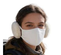 Generisch Paradenti invernale, calda maschera antivento con paraorecchie, fodera in pile 2 in 1, protezione per il viso all'aperto, per le donne in inverno, per gli sport all'aria aperta, escursioni a