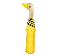Generisch Parapluie Canard - Parapluie à Poignée Canard | 3 Plis Coupe-Vent, Protection UV, Manche en Bois, Mignons pour Femmes et, Soleil et Pluie, 8 Nervures, Cadeau, Accessorio Mo, giallo, Siehe