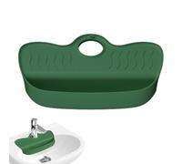 Generisch Paraspruzzi per lavello da cucina, raccogli , design obliquo, ad asciugatura rapida, per piano di lavoro angolare, spazzole, scovolino, portasapone