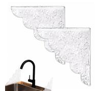 Generisch Paraspruzzi per vasche da bagno, autoadesivo, protezione trasparente dall'acqua della doccia, per lavabi angolari, hotel, bagno, dormitorio, appartamento, zona acqua, casa