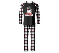 Generisch Partner- für die ganze Familie mit Festliches Renna Print - gemütliche Loungewear für Papa und Kinder, perfekte Urlaubs-Outfit, bianco, XXL