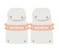 Generisch Passeggino scaldamani - Spessa e Comode Antivento - Imbottitura di Caldo Peluche - Per Il Passeggino In Inverno Per I Viaggi Per Il Manubrio In Freddo Per Genitori E Bambini, bianco