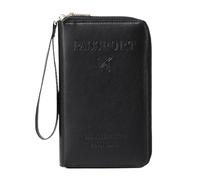 Generisch Passport Wallet - Document Holder, Travel Organizer | Durable Leather, Compact Design, Multiple Pockets, Secure Closure, Perfect for Airplane, Train, Vacation, Luggage, Frequent Travelers