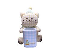 Generisch Pattumiera per auto, 2 in 1, con simpatici gatti, multifunzione, per casa, tavolo, comodino, campeggio, camera da, viaggio, feste, veicoli, vizi, interni