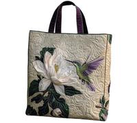 Generisch Pecora Tote Bag Borsa con manico in stampa pecora, borsa da trasporto da donna, borsa con pecora, realizzata a mano, divertente motivo pecora, ricamata per gli amanti degli animali, Bird A