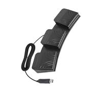 Generisch Pedale USB a 3 tasti, tastiere programmabili, comandi del mouse per Gaming Factory, funzionamento a macchina, fotoelettrico, silenzioso