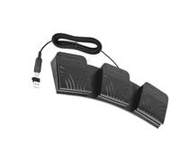 Generisch Pedale USB a 3 tasti, tastiere programmabili, comandi del mouse per Gaming Factory, funzionamento a macchina, fotoelettrico, silenzioso