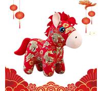 Generisch Peluche a forma di animale, per abbracciare, morbido e delicato sulla pelle, anno del cavallo, per collezionisti, ragazze, sorelle, divano, letto, scrivania, feste