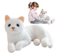 Generisch Peluche a forma di gatto - Realistico gatto di peluche per ragazze, giocattolo realistico per decorazione di casa, ufficio, regalo per bambini