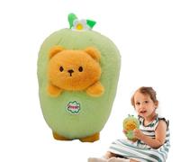 Generisch Peluche a forma di orso, reversibile, peluche per ragazze, morbido peluche trasformando melanzane, decorazione auto, compagno di gioco per l'infanzia