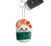 Generisch Peluche a forma di salmone, piccolo ciondolo a forma di sushi, bambola con palline di riso in stile cartone animato, per borse, zaini, chiavi dell'auto, portachiavi, oggetti di scena